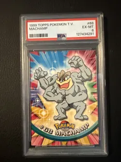 Pokemon Topps #68 Machamp (1999) Non-Holo Vintage Trading Card PSA 6 EX-MT - Image 1