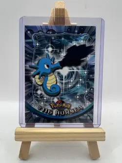 Horsea #116 Topps TV Animation Edition Blue Logo Non Holo Pokemon Card - LP - Image 1