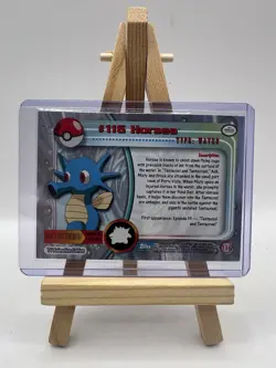 Horsea #116 Topps TV Animation Edition Blue Logo Non Holo Pokemon Card - LP - Image 2