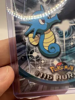Horsea #116 Topps TV Animation Edition Blue Logo Non Holo Pokemon Card - LP - Image 5