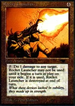 Rocket Launcher ~ Heavily Played Antiquities MTG Magic UltimateMTG Artifact Card - Image 1