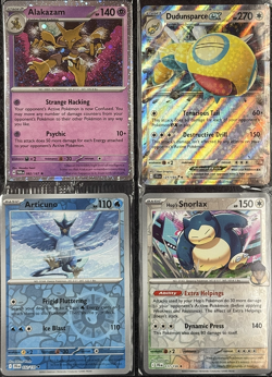 Pokemon Alakazam - Dudunsparce Ex - Snorlax - Articuno Cards (Set of 4) - Image 1