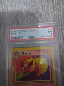 Jungle FLAREON #19/64 PSA 7 NON-HOLO 1999 Pokemon Card Game - Image 2