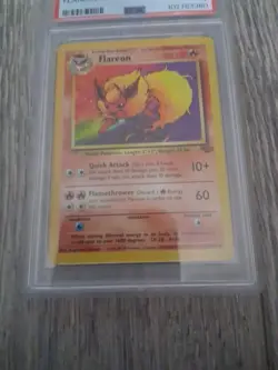 Jungle FLAREON #19/64 PSA 7 NON-HOLO 1999 Pokemon Card Game - Image 3