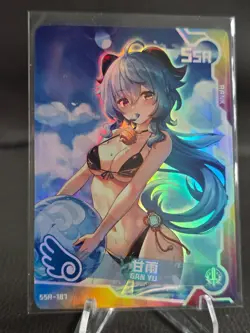 Ganyu | SSR - Foil - Senpai Goddess Haven Story Anime Waifu Card | Goddess Story - Image 1