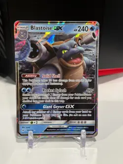 Blastoise GX 35/214 Holo Ultra Rare Unbroken Bonds Pokemon Card - Image 1