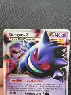 Gengar LV.X 97/99 Platinum Arceus Holo Ultra Rare Pokemon Card DMG - Image 4
