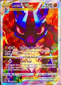 Lucario VSTAR SWSH291 SWSH: Sword & Shield Full Art Promo Cards Holo SEALED - Image 2