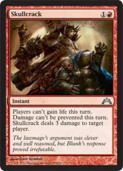 Moderate Play, English MTG Foil Skullcrack - Foil Gatecrash Magic the Gathering - Image 1