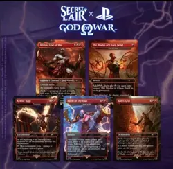 PRESALE Magic the Gathering Secret Lair Playstation God of War: Greek (Foil) - Image 1