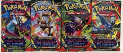 Pokemon Mega Evolution Phantasmal Flames 4x Booster Pack Art Set Sealed - Image 1