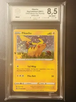 Pikachu SWSH039 Promo | Black Star Promos | Englisch | Grading 8,5 | Pokemon - Image 1