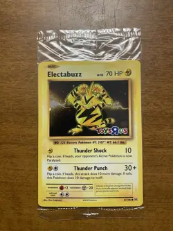 Pokemon TCG Electabuzz Promo Toys R Us 41/108 XY Evolutions Holo Sealed - Image 1