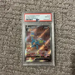 2022 POKEMON SWORD & SHIELD ASTRAL RADIANCE #172 FULL ART/MACHAMP V PSA 10 - Image 1