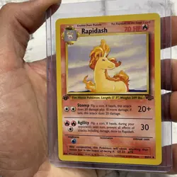 Pokemon Rapidash 1st Edition 44/64 Uncommon Jungle NM Pokemon Vintage Nintendo - Image 2