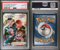 2023 Pokemon Crown Zenith Friends In Hisui Full Art Trainer Rare 148/159 PSA 10 - Image 2