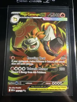 Pokemon TCG Mega Camerupt ex 156/132 Ultra Rare Mega Evolution Base Set NM/M - Image 1