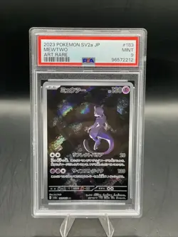 Pokemon TCG Mewtwo 183/151 Sv2a Art Rare Holo Japanese PSA 9 - Image 1