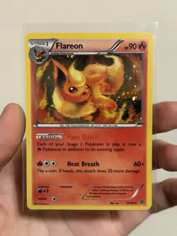 2015 Pokemon TCG - Flareon - Ancient Origins Tin Promo Cosmos Holo 13/98 NM - Image 1