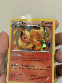 2015 Pokemon TCG - Flareon - Ancient Origins Tin Promo Cosmos Holo 13/98 NM - Image 2