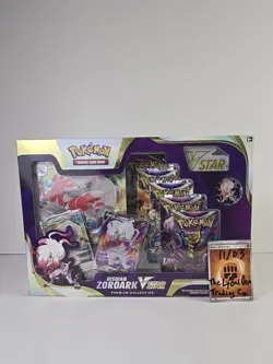 Pokemon TCG Hisuian Zoroark VSTAR Premium Collection Factory Sealed (5 Packs) - Image 1