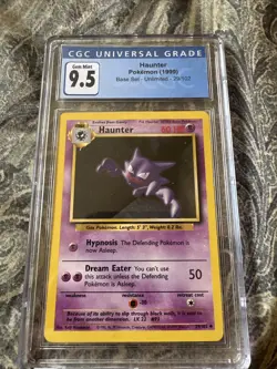 Haunter Pokemon 1999 Base Set - 29/102 CGC 9.5 MINT+ - Image 1