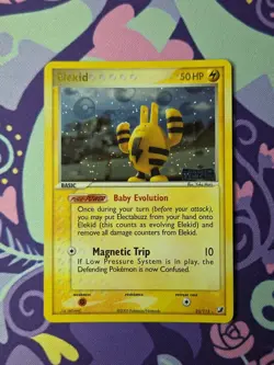 Pokemon TCG EX Unseen Forces Elekid 23/115 Reverse Holo Near Mint - Image 1