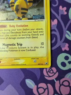 Pokemon TCG EX Unseen Forces Elekid 23/115 Reverse Holo Near Mint - Image 4