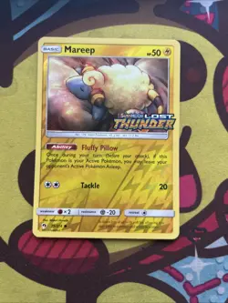 Pokemon Mareep 75/214 - Excellent - Set Stamped - SM Lost Thunder - Image 1
