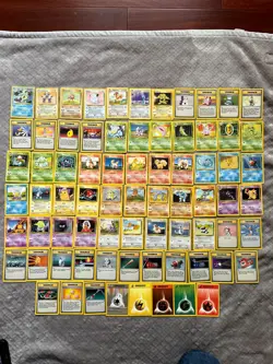 Base Set Pokemon Holo Rare Lot (74) 4 Holos Bulk Vintage WOTC No Duplicates - Image 1