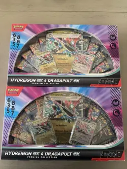Pokemon TCG (2) Hydreigon EX & Dragapult EX Premium Collection Box New Sealed - Image 1