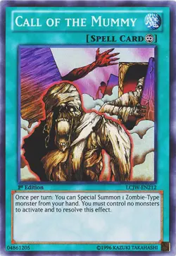Yugioh! MP Call of the Mummy - LCJW-EN212 - Super Rare - 1st Edition Moderately - Image 1