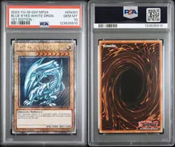 2024 YU-GI-OH! MP24-25TH ANV TIN: DUELING MIRRORS BLUE-EYES WHITE DRAGON PSA 10 - Image 3