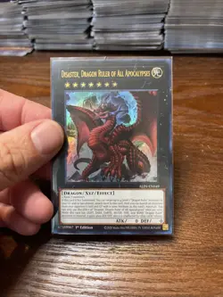 YU-GI-OH! Disaster Dragon Ruler Of All Apocalypse ALIN-EN049 Ultra Rare - Image 1
