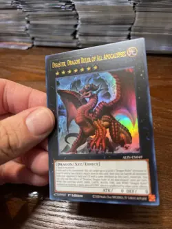 YU-GI-OH! Disaster Dragon Ruler Of All Apocalypse ALIN-EN049 Ultra Rare - Image 4