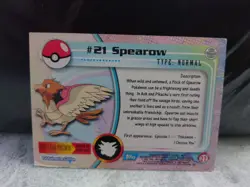 Topps Pokemon Card 21 Spearow Series 1 Trading Card TCG Blue Logo - LP - Image 2