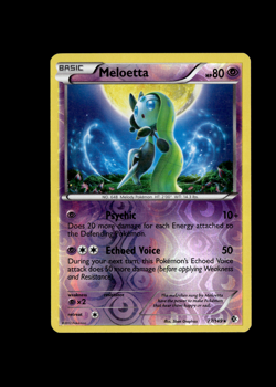 Pokemon 2012 Moderate Play Meloetta Boundaries Crossed REVERSE 77/149 Card - Image 1