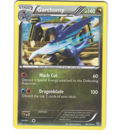 Pokemon 2012 Light Play Garchomp Dragons Exalted Holo 90/124 Card - Image 1