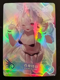 Goddess Story Maiden Party Doujin Foil Holo SSR Nakiri Ayame Card SSR-159 - Image 1