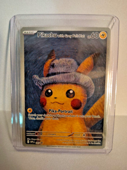 Pikachu With Grey Felt Hat Pika-Portrait pokemon cards - Image 1