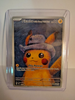 Pikachu With Grey Felt Hat Pika-Portrait pokemon cards - Image 3