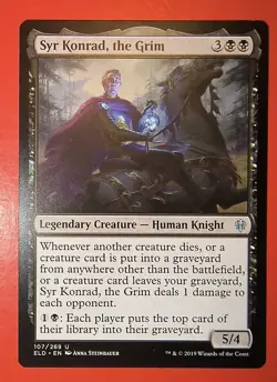 Syr Konrad, the Grim #107/269 (NM) Throne of Eldraine, ELD, Magic, MTG - Image 1