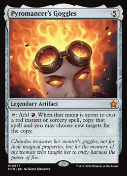 MTG - Pyromancer's Goggles - Foundations - Image 1