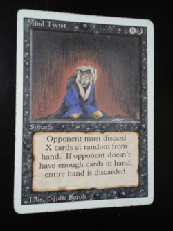 Mind Twist Revised MP Moderately Played MTG Magic the Gathering - Image 1