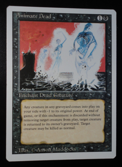 Animate Dead Revised Edition NM Near Mint MTG Magic the Gathering - Image 1