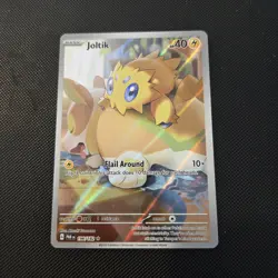 Pokemon Card - Joltik TCG Illustration Rare Holo Card 196/182 Paradox Rift M/NM - Image 1