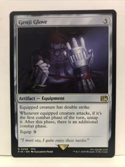 MTG Genji Glove Magic: The Gathering Final Fantasy Rare #0258 - Image 1