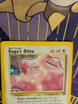 Pokemon TCG Koga's Ditto 10/132 Gym Challenge Holo MP - Image 5