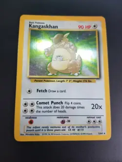 Kangaskhan 5/64 Pokemon Jungle Holo Error Card (No Symbol) - Image 2