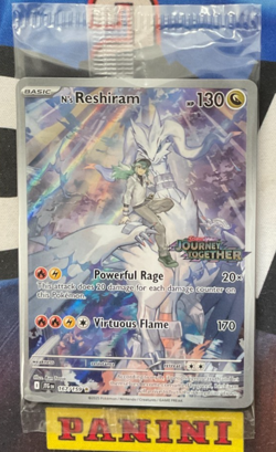 Pokemon TCG S&V Journey Together Ns Reshiram Box Topper Stamped Promo Sealed - Image 1